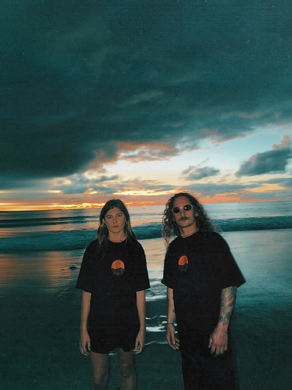 The Coastline Social Club tee on the Geraldton foreshore at last light.